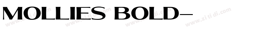 mollies bold字体转换